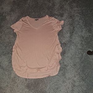 Women's Pink V-Neck Top**